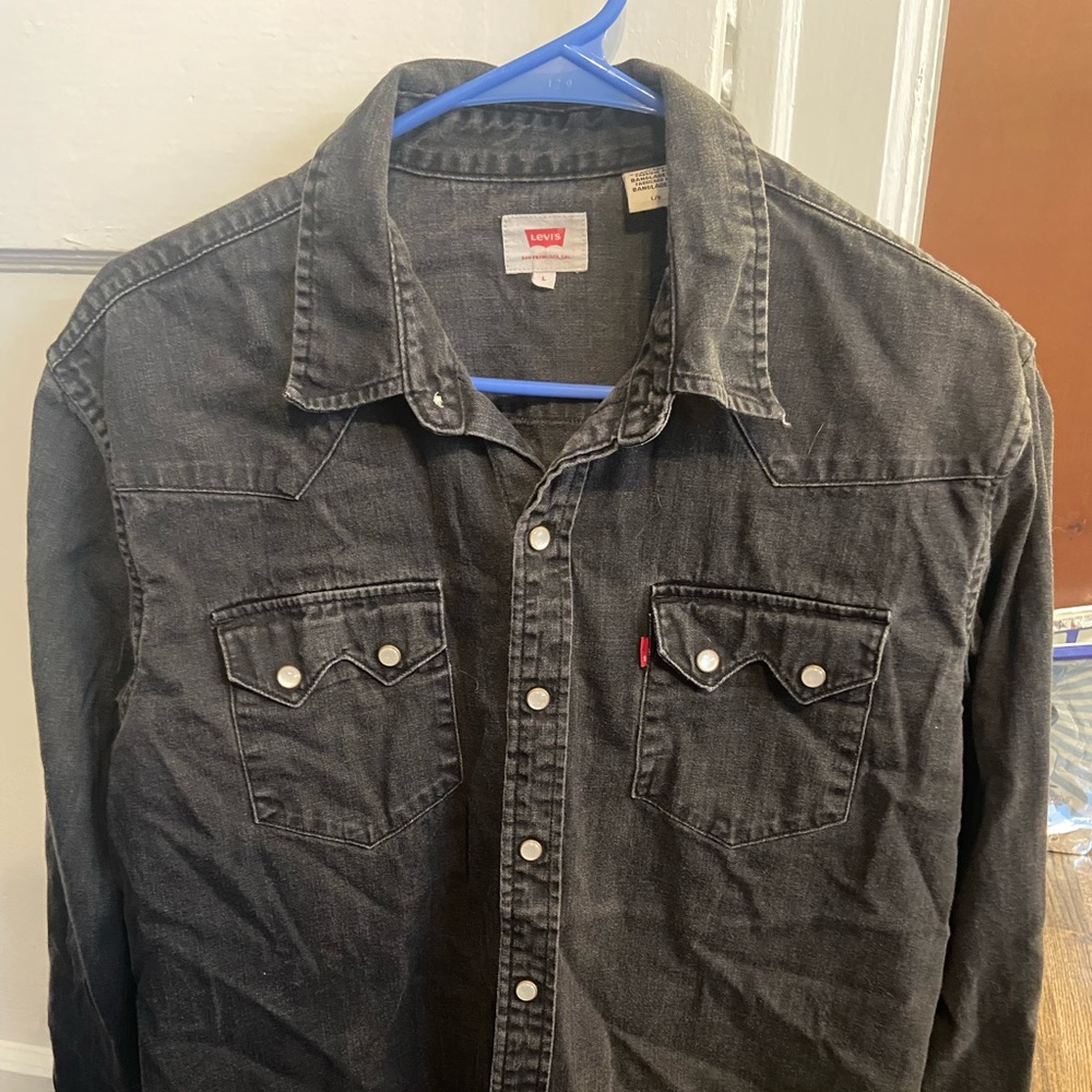 Levi’s Black Denim Shirt